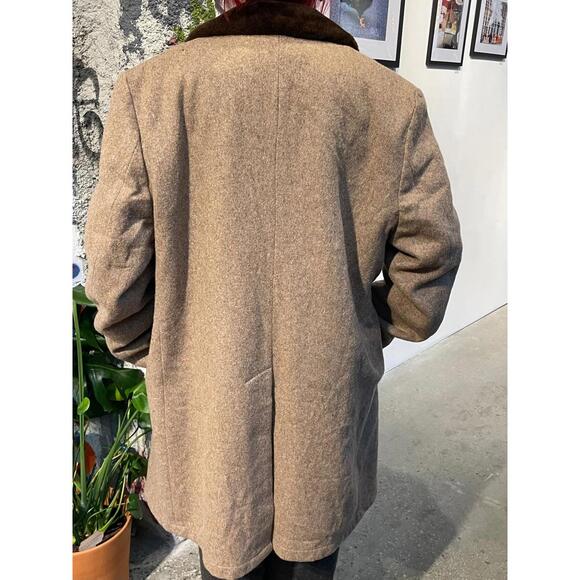 Shearling Wool Peacoat - Picture 3 of 5